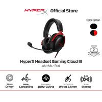 Gambar [BUNDLE] HyperX Headset Gaming Cloud III Wired Black-Red / Black Noise Cancelling Spatial Audio Leather + Pulsefire Fuse Wireless Black RGB Gaming Mouse 12000 DPI 6 Buttons - Black-Red dari HyperX Indonesia Kota Administrasi Jakarta Utara 3 Tokopedia