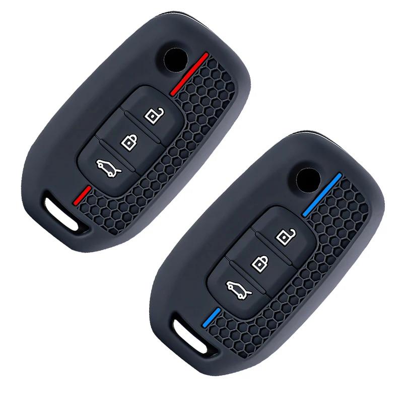 Ốp silicone cho chìa khóa xe ô tô dành cho Renault Kwid 2023, Trafic, Clio,…