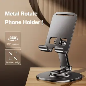 Phone Stand Holder 360° Rotatable For iPad Pro 11 10th 10.2 7th 8th 9th Gen Adjusstable Metal Tablet Phone