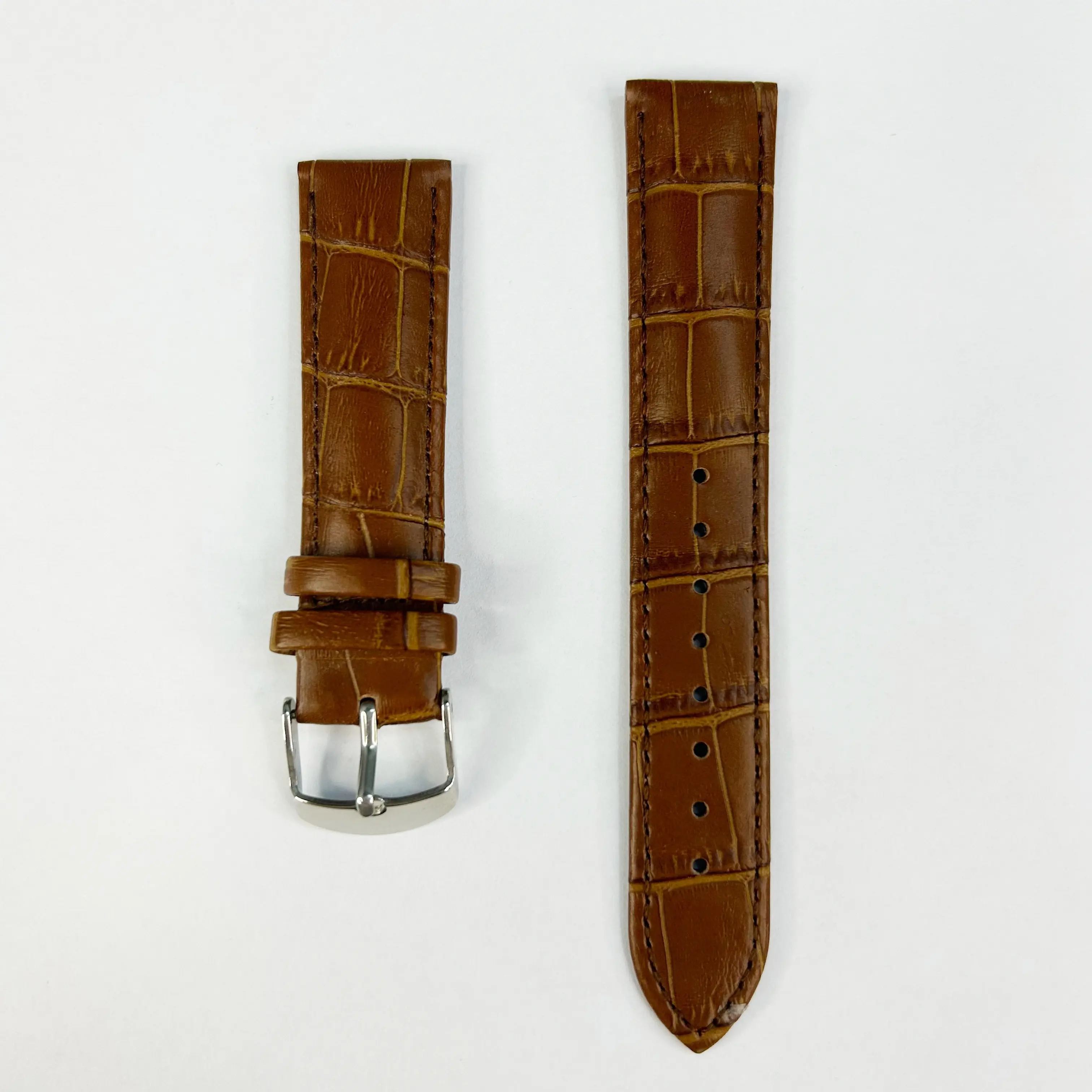 Pin Buckle Men's and Women's Leather Strap