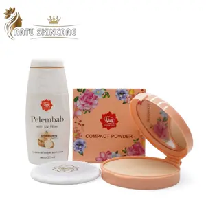 Paket Viva Compact Powder Kuning Langsat & Pelembab Bengkoang 30ml With UV Filter
