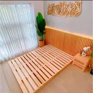 Dipan kasur / tatakan kasur minimalis terbuat dari kayu solid pilihan panjang 200 x 140 x 8 cm Furniture