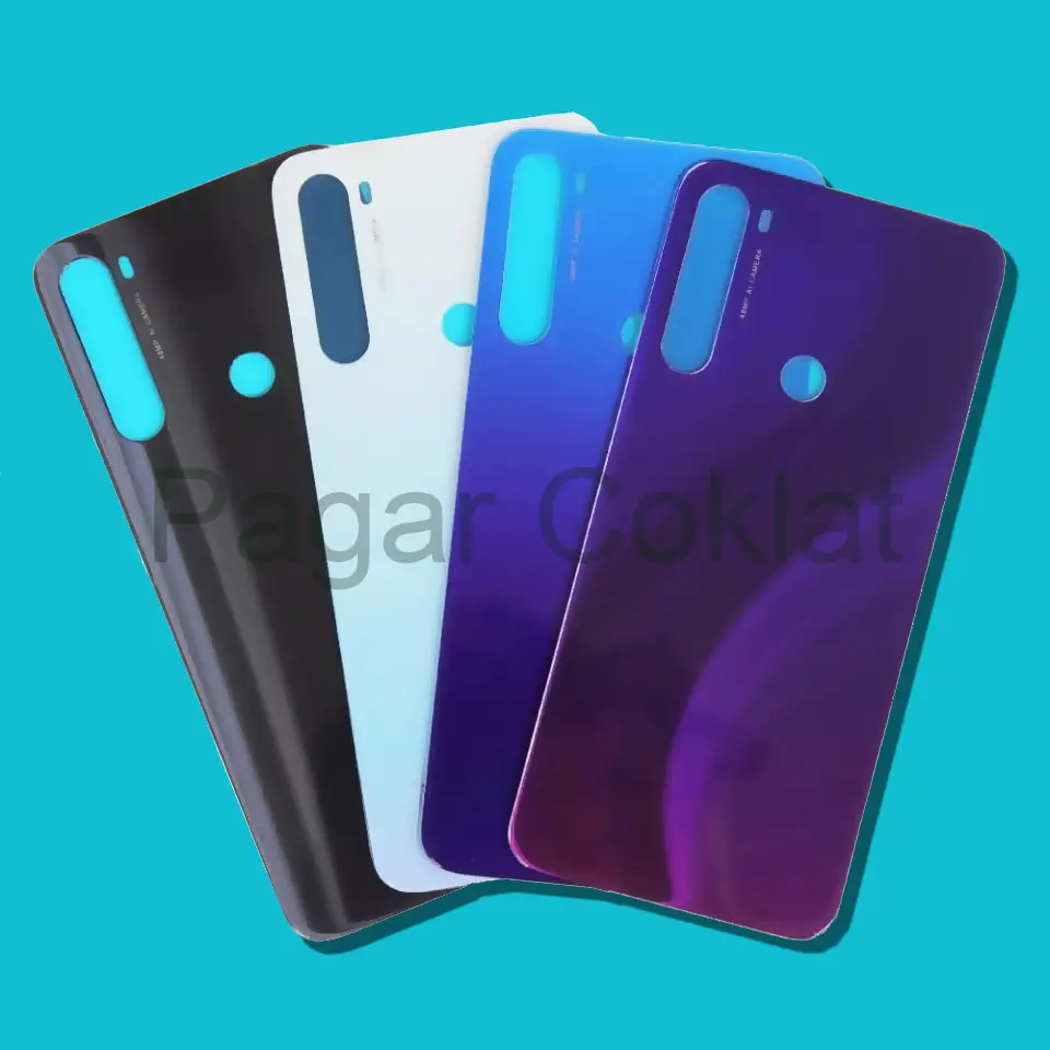 Xmi R3dN0te 8 Tutup belakang backdoor back case bahan kaca