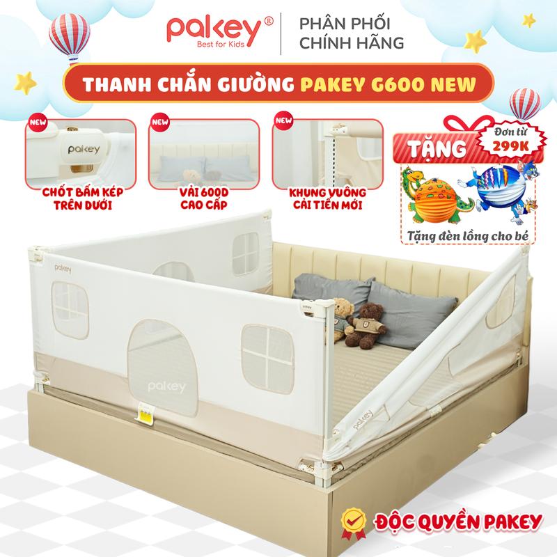 [ĐỘC QUYỀN] Thanh Chắn Giường Cho Bé PAKEY G600 Cao Cấp, Họa Tiết Cửa Sổ Thú Vị, Màu Sắc Trang Nhã, Hiện Đại, Sang Trọng - Bảo Hành Trọn Đời