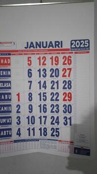 Product Review of KODE MDA 109 II Kalender Nasional 2025 KALENDER JUMBO 2025 / Kalender Dinding JUMBO 2025 41x60cm from 🔱**O L**🔱 0