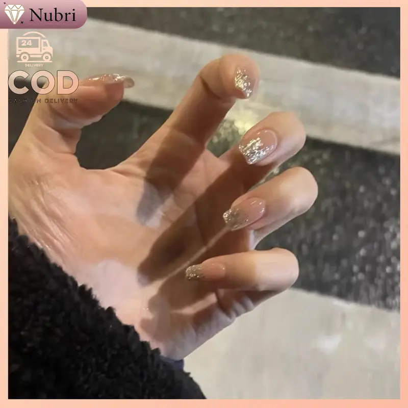 Nubri COD Paket Starburst Glitter Gel Warna-Warni Glitter Besar Toples Warna-Warni 6 Warna 3 Pena Terapi Cahaya Nail Art Set Gelatin 7