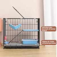 Gambar Kandang Besi Lipat Kandang Anjing Kucing  Kandang Hewan Peliharaan Anabul Anjing Kucing Kelinci Hamster Bisa Lipat Plus Tatakan Kandang Besi Lipat Kucing Cat Kitten  Burung Kenari Love Bird Kucing Kandang Kucing Cat Kandang umbaran Cages & Crates - 1 Layer-35*25*23cm--H23 dari PaPaPet.id Kab. Tangerang 4 Tokopedia