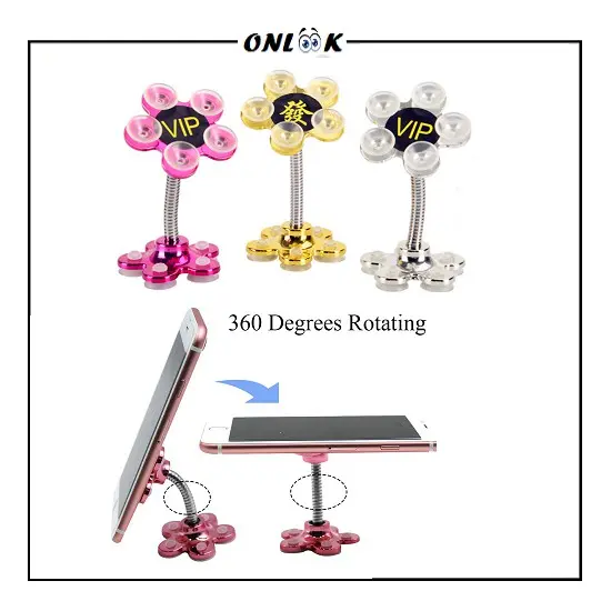 Holder Hp Bentuk Bunga VIP 360 Flexible / Gurita Dudukan Penyangga Hp / Universal Phone Standing with Suction