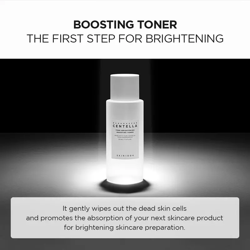 SKIN1004 Madagascar Centella Tone Brightening Boosting Toner 210ml Perawatan Mencerahkan Wajah Niacinamide Berminyak Niacinamide 2