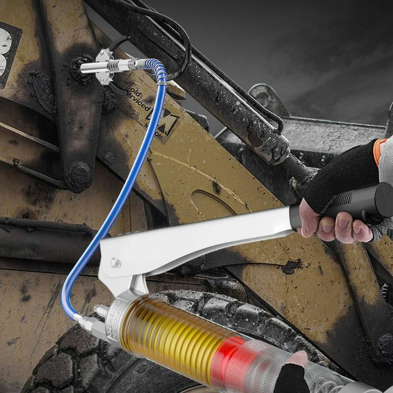 Product Introduction of Lensent Car Grease Nozzle + 30cm hose Grease Coupler Heavy-Duty Quick Release Grease Gun Coupler Two Press Easy to Push Accessories 25