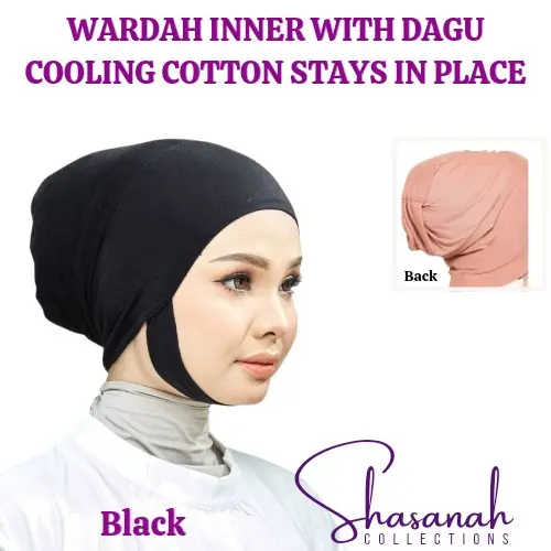 SHASANAH HIJAB INNER WITH DAGU SOFT & COOLING COTTON SUPER COMFY N LIGHT yellow summer red all seasons