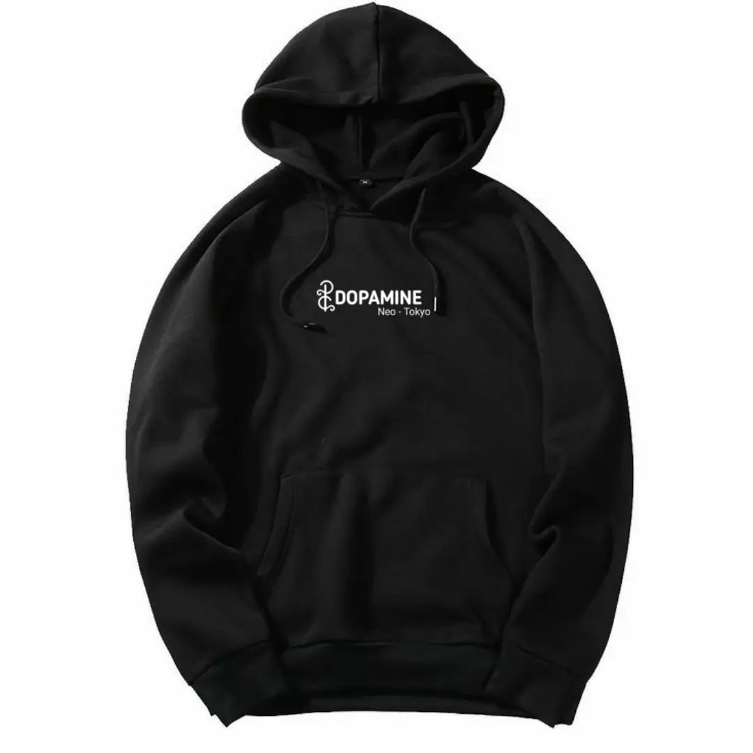 Sweater Fleece Hitam XL-M-L Tebal untuk Pria dan Wanita standard sesuai gambar