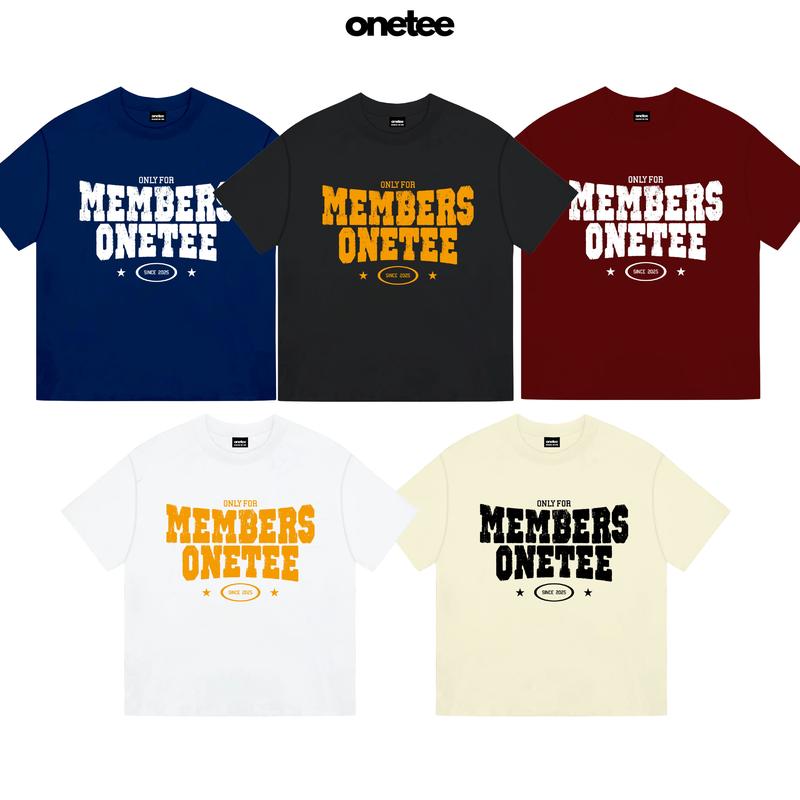  Áo Thun Local Brand Unisex OneTee MEMBERS Form Rộng Tay Lỡ Nam Nữ Cổ Tròn Top Menswear Women 