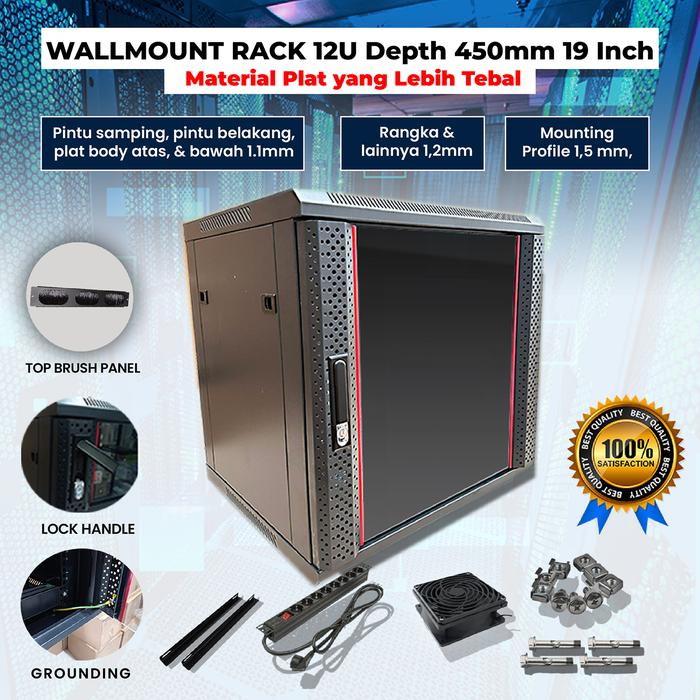 Jual wallmount rack 12u / rack server 12u / rak 12u - Jakarta Pusat ...