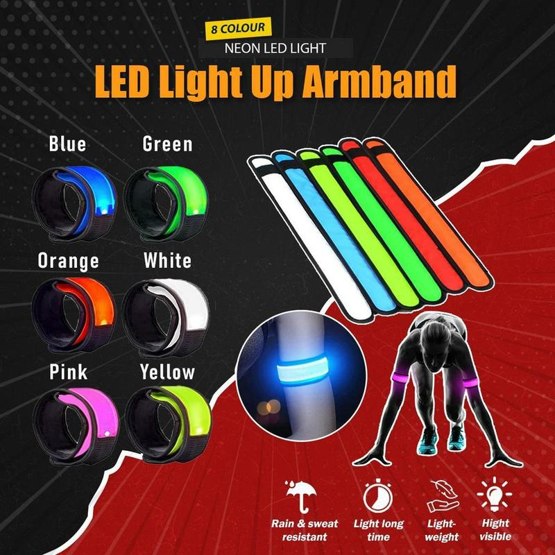 LED Light Strap Wrist Slap Armband Ankle Running Riding Glow - TikTok ...