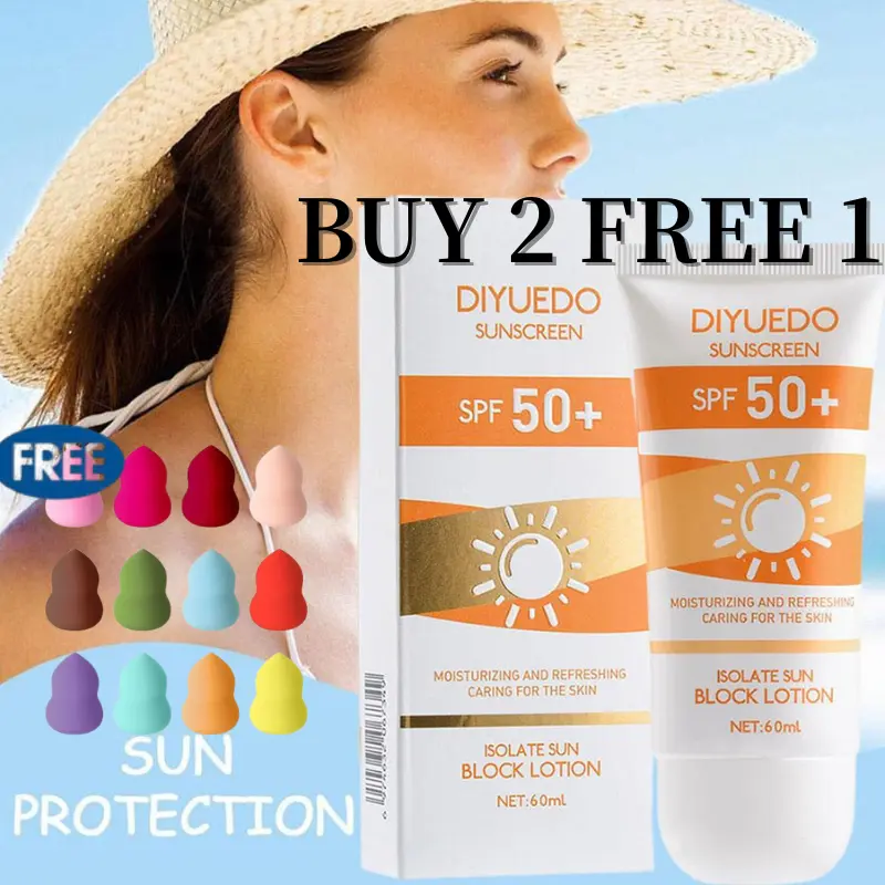 Kem Dưỡng Da Chống Nắng, DIYUEDO, SPF50 + PA + + +, Chống Tia UV, Dưỡng Ẩm, Không Nhờn, Thích Hợp Cho Toàn Thân, Công Suất Cao