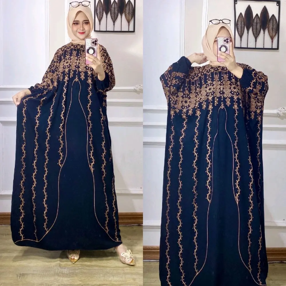 Promo Kaftan Nofia Gamis Lebaran - Gamis Kaftan Rayon Premium Gamis Abaya Kaftan Rayon Jumbo Gamis Lebaran Terbaru Daster Kaftan Terlaris