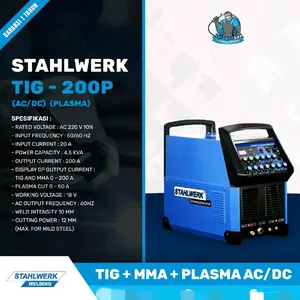 STAHLWERK TIG - 200P PLASMA | MESIN LAS TIG + MMA + PLASMA AC/DC