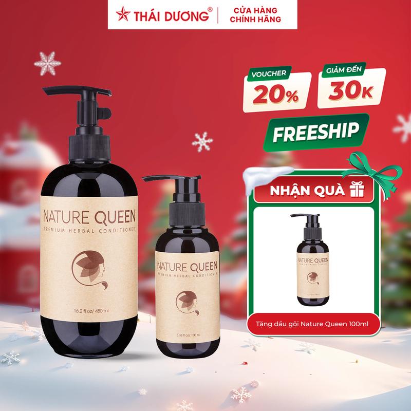 Live Dầu gội dược liệu cao cấp Nature Queen Chai 480ml - Sao Thái Dương