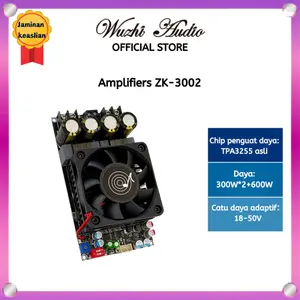 Wuzhi Audio | ZK-3002/ ZK-6002 Digital Bluetooth 2.0 Stereo 300W*2 Nada Tinggi Rendah TPA3225 amplifier