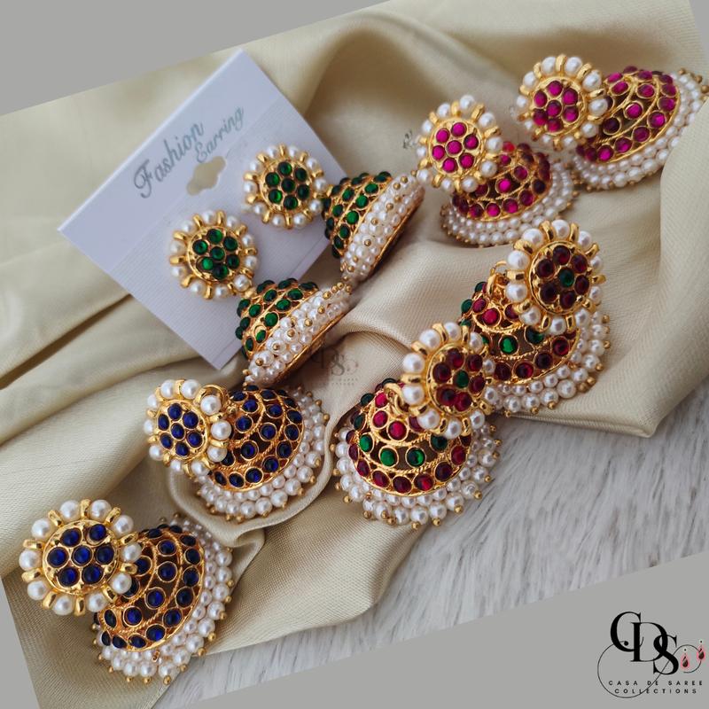 KEMP / BARATHAM CLASSIC EARRIC STYLE FOR INDIAN WOMEN - TikTok Shop ...
