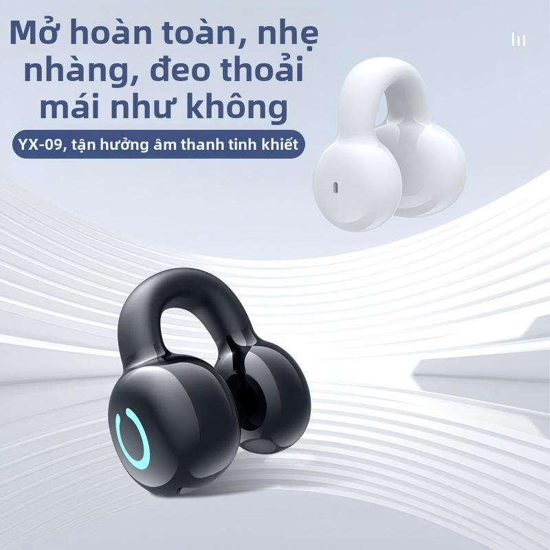 Tai nghe Bluetooth nhỏ gọn, đeo một bên tai kiểu kẹp, dùng ngoài trời và cho…
