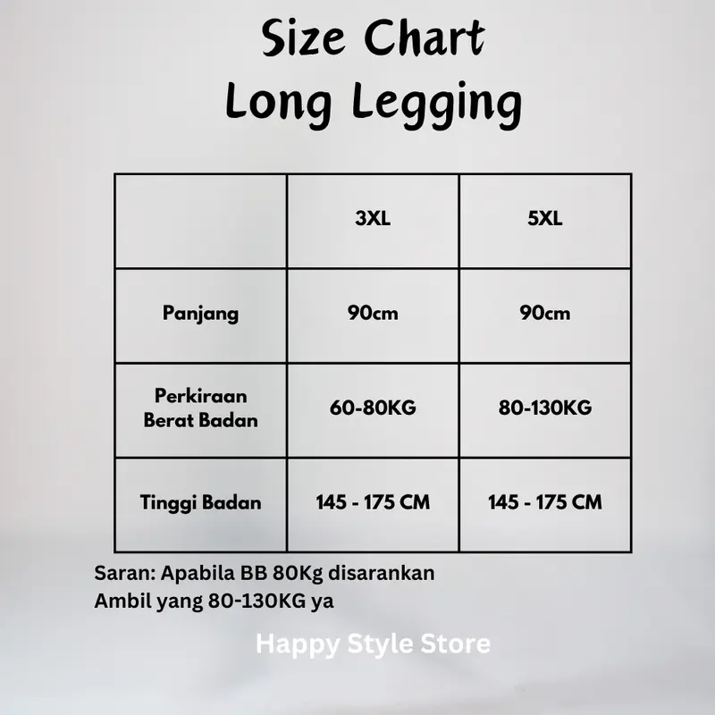 Legging HW Super Jumbo Muat BB 80-130KG / Legging Plus Size panjang tebal celana wanita hitam Lembut Melar 4