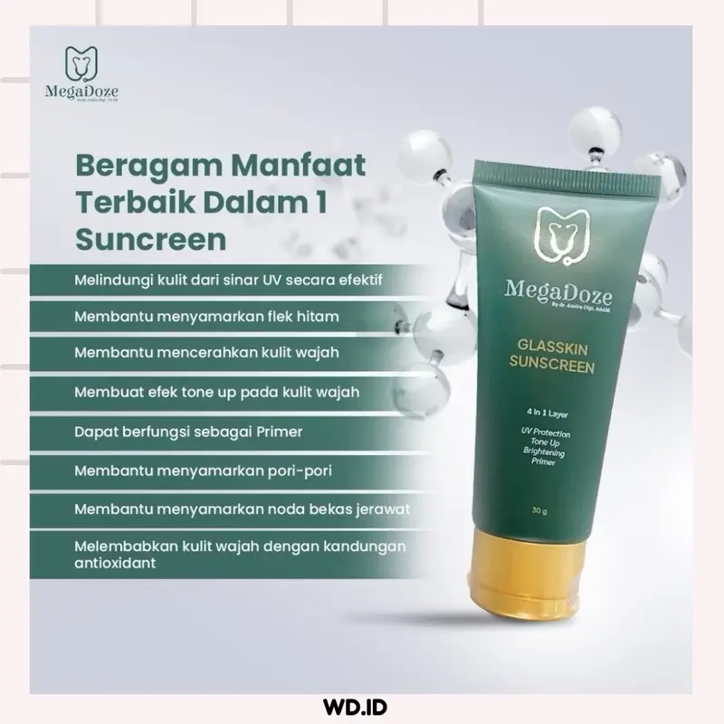 SUNSCREEN by DOKTER DETEKTIF - MegaDoze Glasskin Sunscreen - Professional Grade Skincare - Wajah 3
