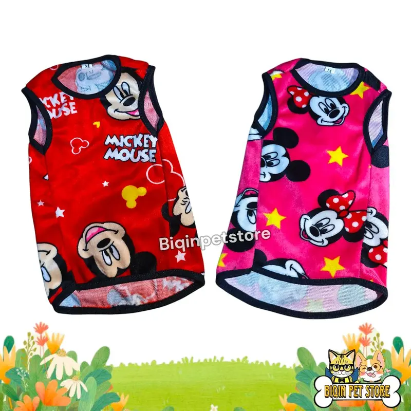 Baju Kucing Anjing Kecil Motif Mickey Mouse 0