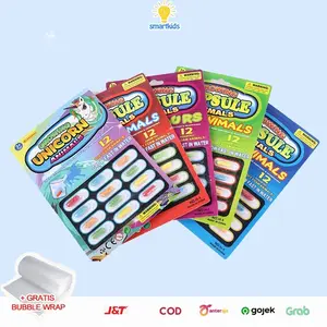 Growing magic capsule creature animal water / kapsul rendam Ajaib mainan air hewan / mainan edukasi anak