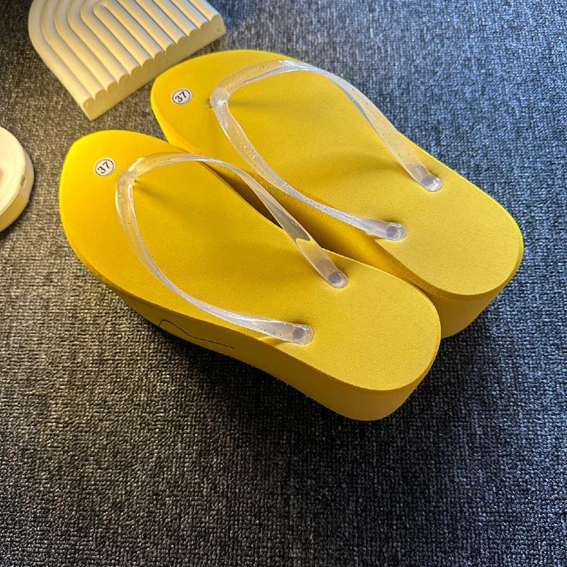 SANDAL FLAT KUNING HEEL 7CM Sendal Wanita 3