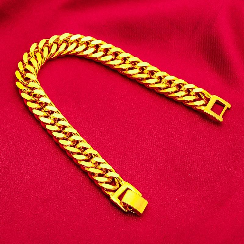 Product Introduction of SS24 Jewelry Boss Bracelet 10mm  Classic Men's Bracelet 17