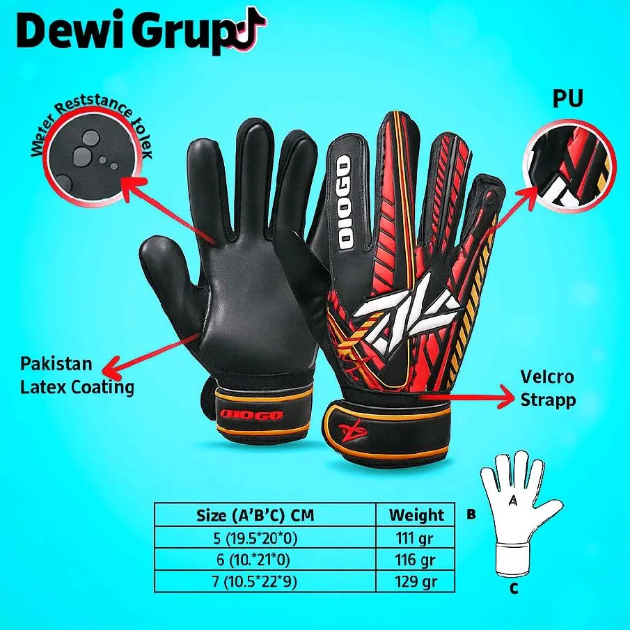 TERLARIS SARUNG TANGAN KIPER GLOVE ANAK"SAMPAI REMAJA DIOGO Nyaman