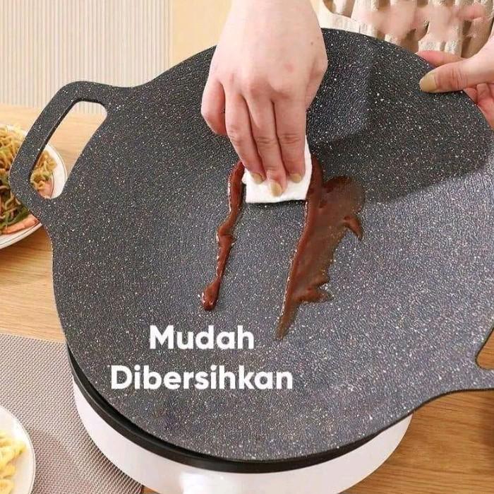 WAJAN PANGGANGAN KOREA 34CM ANTI LENGKET NON DUS BAHAN BAJA. 4
