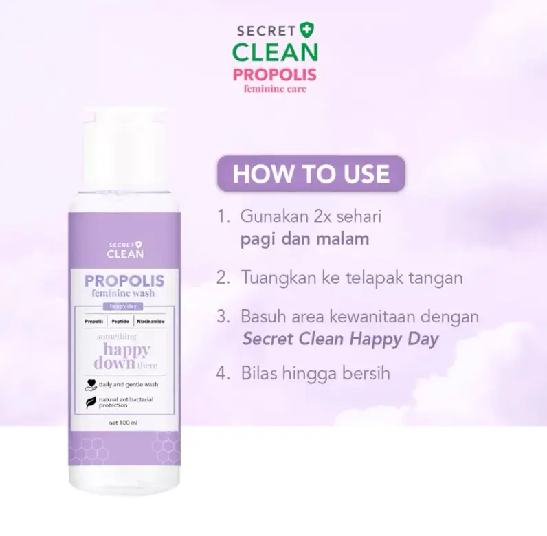 SECRET CLEAN Paket Propolis Feminine Care 5
