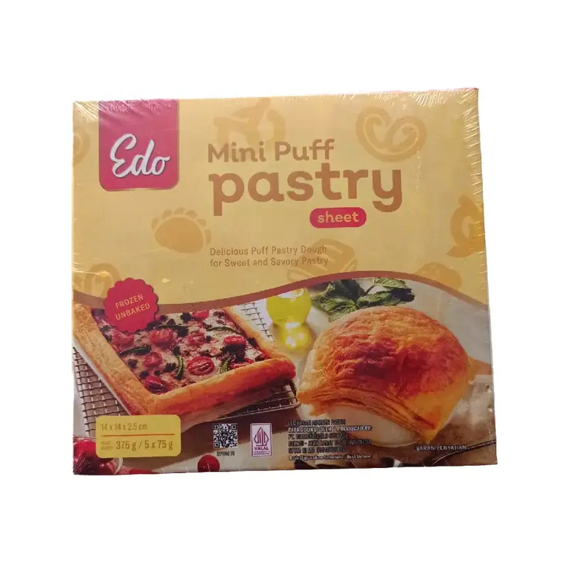 EDO MINI PUFF PASTRT SHEET ISI 4 Pastry Frozen Bakery Makanan - Shop ...