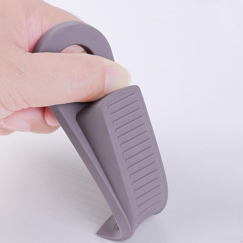 Product Introduction of Safety Silicone Door Stopper Door Bottom Windproof Block Wedge Door Stopper Home Office  Rear Retainer Anti-collision Pad 14