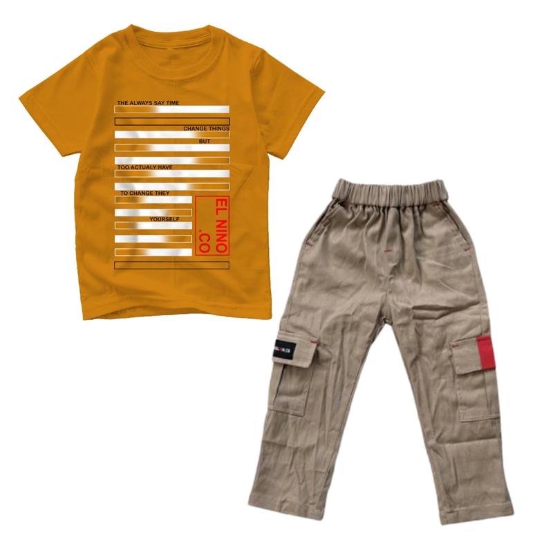 Product Introduction of Setelan Anak Model Terbaru Celana Panjang Cargo Bahan Katun Premium 4