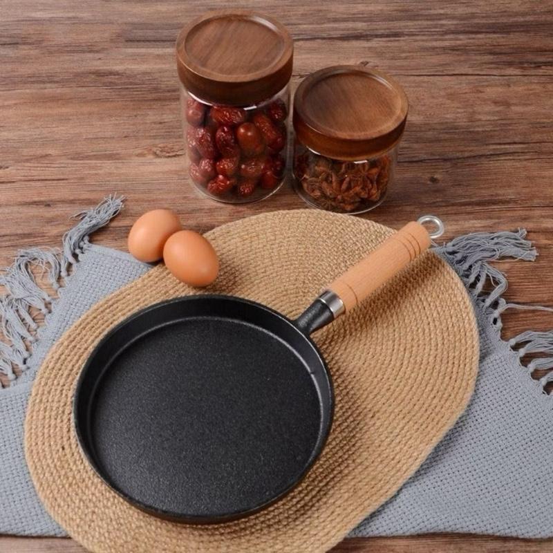 Chảo chiên gang chảo đổ bánh xèo có chống dính chảo đựng nước sốt ... size 20cm