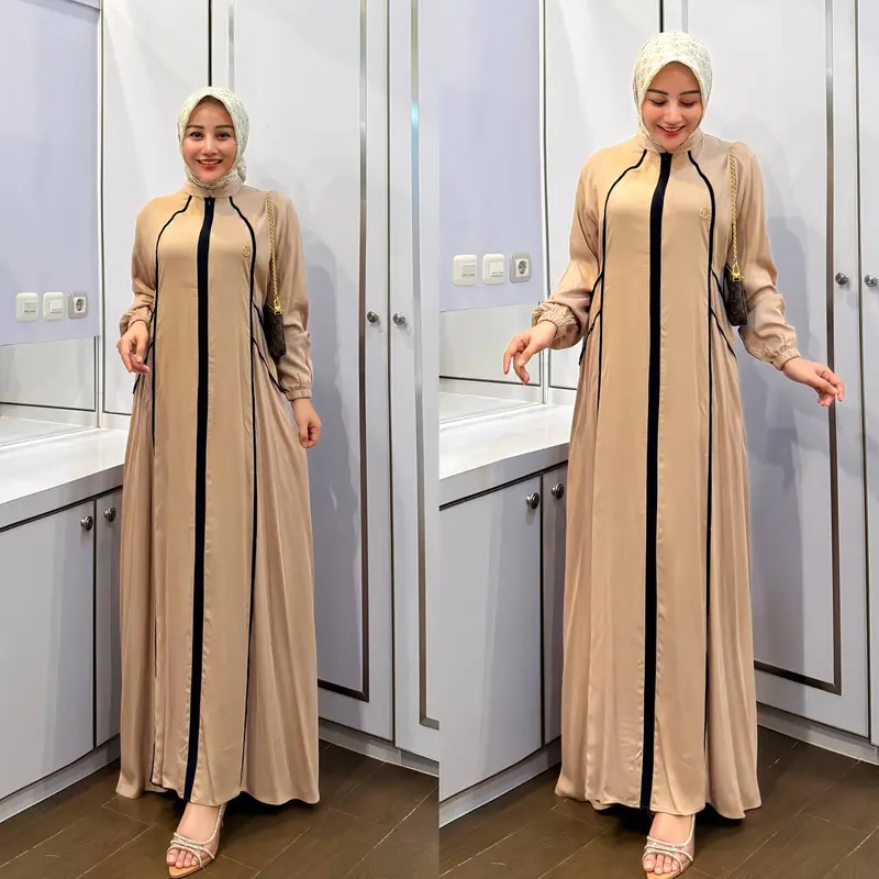 Faradina Exclusive Model Gamis Terbaru 2024 Premium Sonia Dress 2