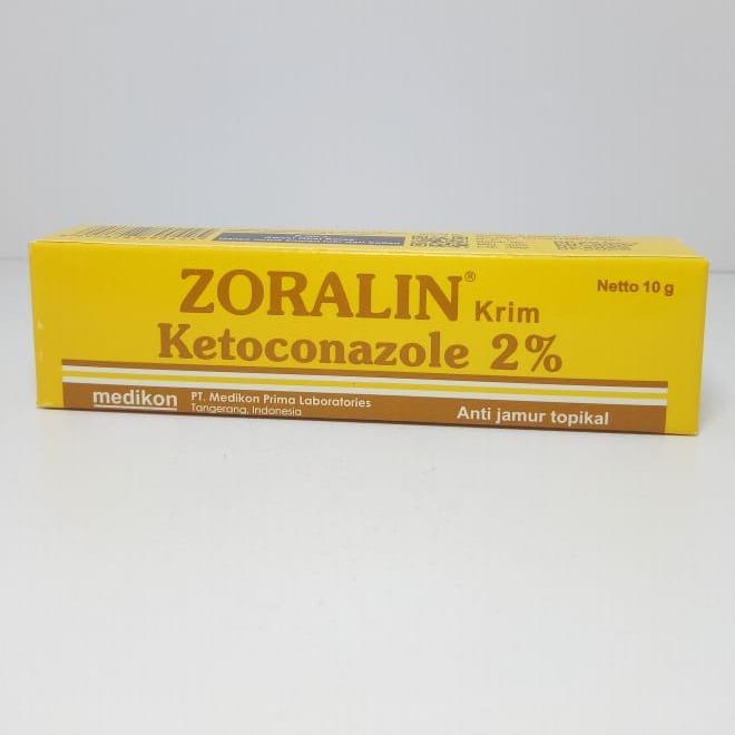 Zoralin Krim Ketoconazole 2% 10gr | Mengatasi Gatal Akibat Infeksi Jamur Anti Jamur Topikal Medikon