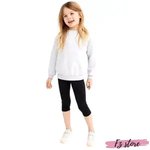 Legging Anak 3/4 Bahan Spandek Fashion untuk Usia 4-12 Tahun