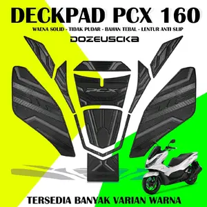 Dozeuscka Tankpad PCX 160 2020-2024 Deckpad Bahan karet Premium Warna Tidak Luntur Anti Slip