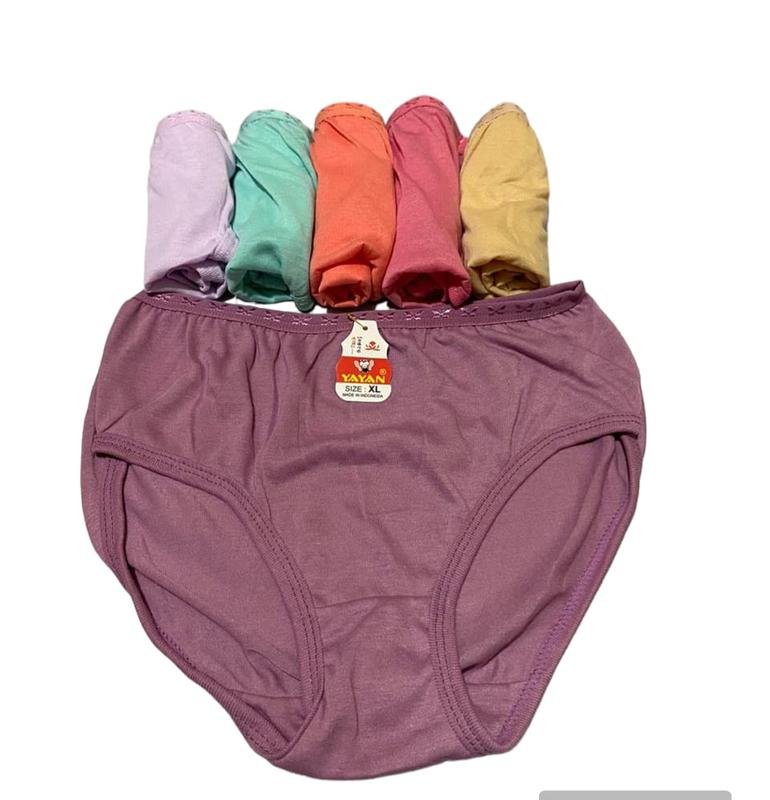 (COD) celana dalam wanita lusinan/cd wanita dewasa/yayan/6 warna size M L XL XXL XXXL Katun 2