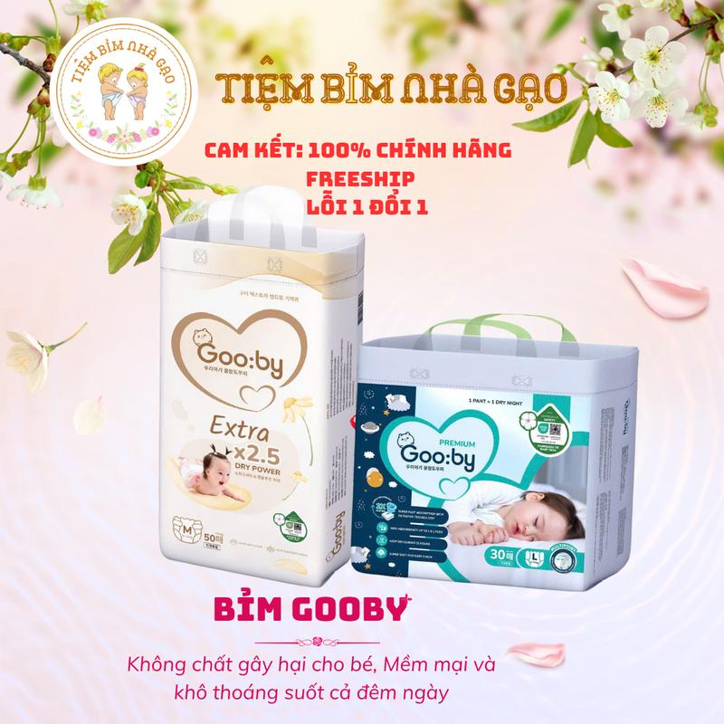   Gooby quà hấp dẫn  Tã Bỉm Gooby Hàn Quốc Cao Cấp không hăm tràn thấm hút khô ráo Cho Bé Kem tả goody bỉm  tặng 