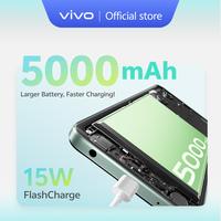 Gambar vivo Y03t - IP54 Tahan Air, AI Dual Camera 5000mAh + 15W FlashCharge, Layar Sunlight 90Hz - 4+64, Hijau Permata dari vivo Indonesia Kab. Tangerang 4 Tokopedia