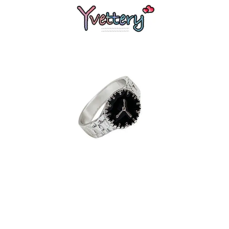 ❤️COD Cincin Watch Design Emas Perak Korean Ins Untuk Pria Dan Wanita Personalize Ring-Yy 5