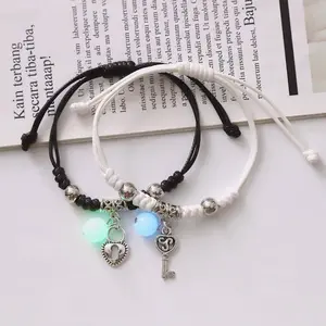 【BATIKETS】Luminous Bracelet female student two girlfriends three friendship Korean fashion luminous bracelet for men and women Berlian Bunga