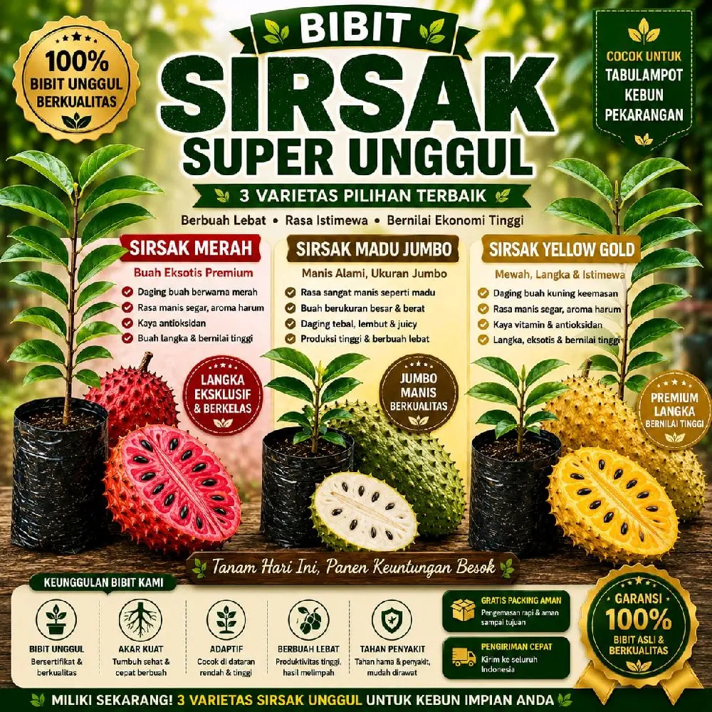 BIBIT SIRSAT MADU JUMBO SUPER UNGGUL