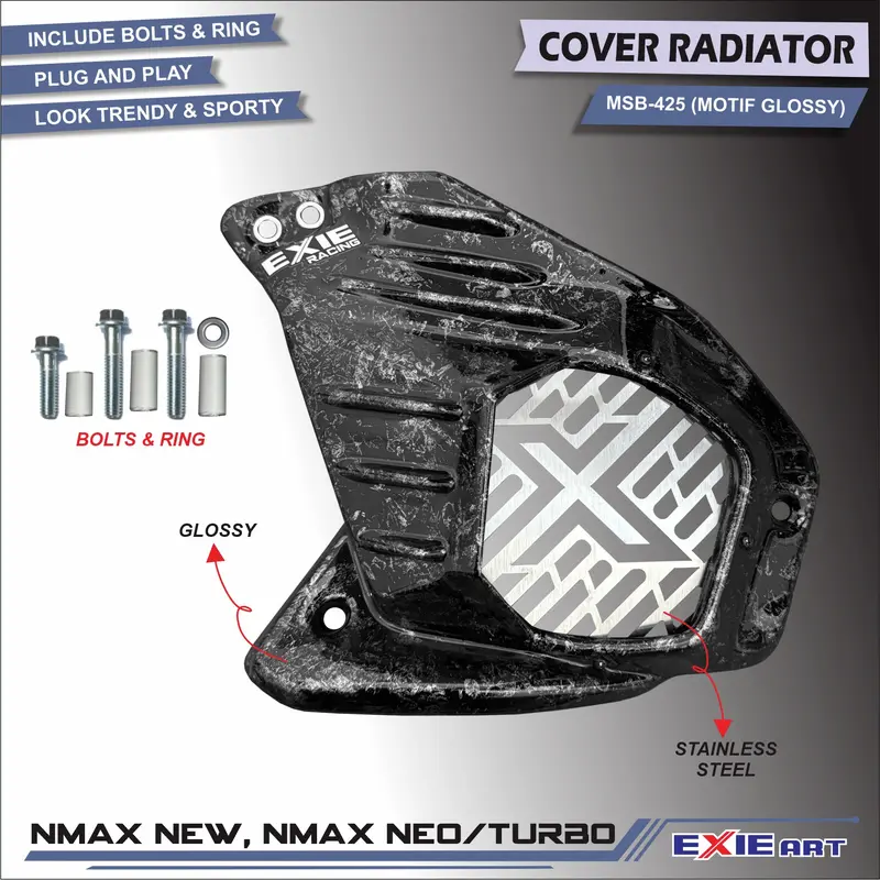 Cover Radiator Nmax Neo Turbo - Cover Pelindung Radiator Nmax New Exie Art 3